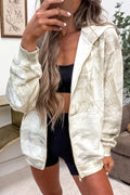 Tie-Dye Zip-Up Hoodie with Pockets