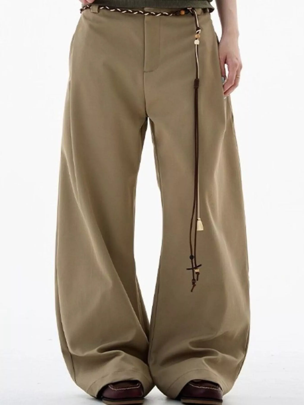 Men's Plus Size Wide Leg Casual Pants