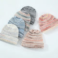 Thermal Contrast Knit Beanie Hat