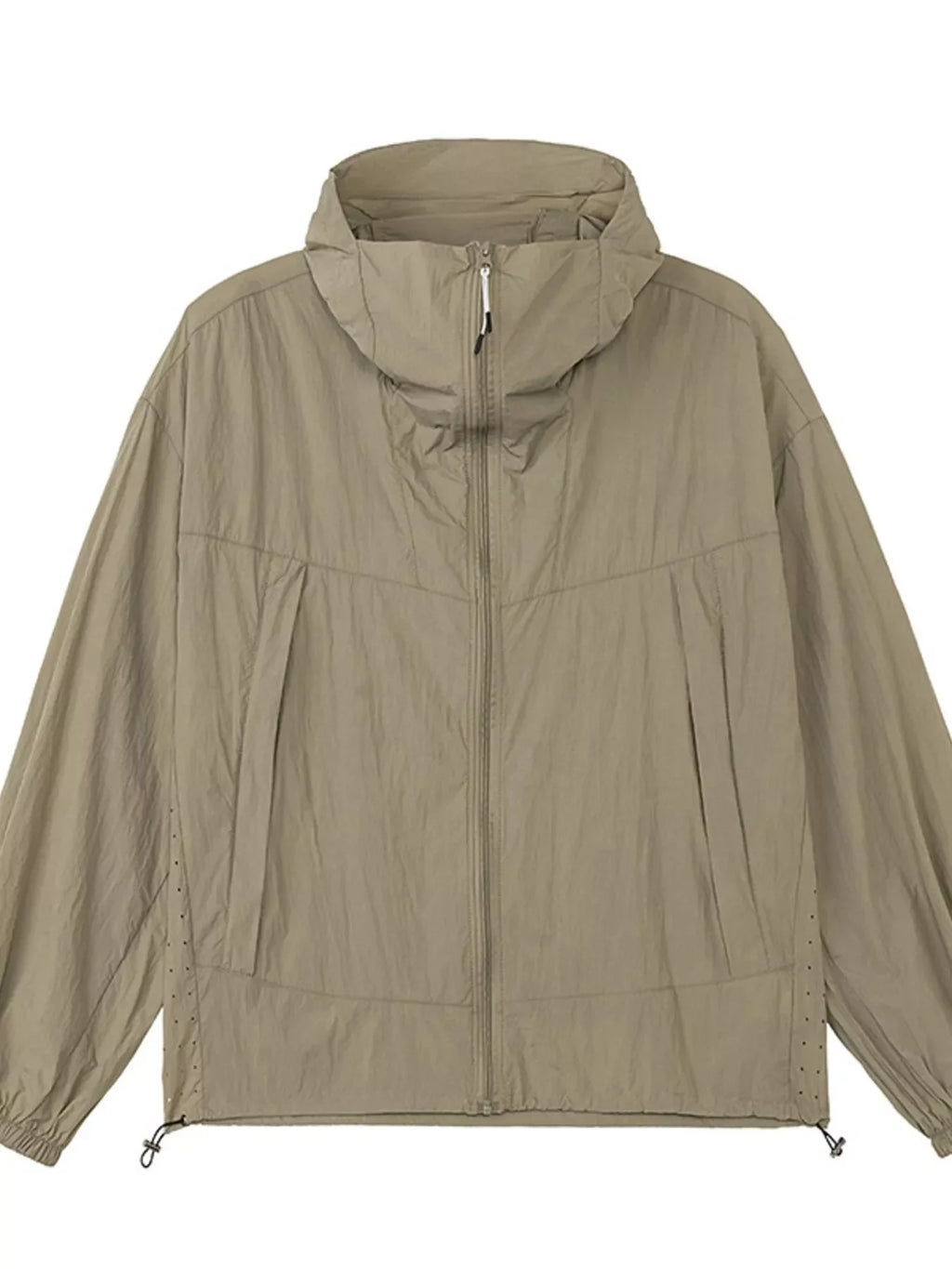 Men's Plus Size Lightweight Hooded Windbreaker Jacket