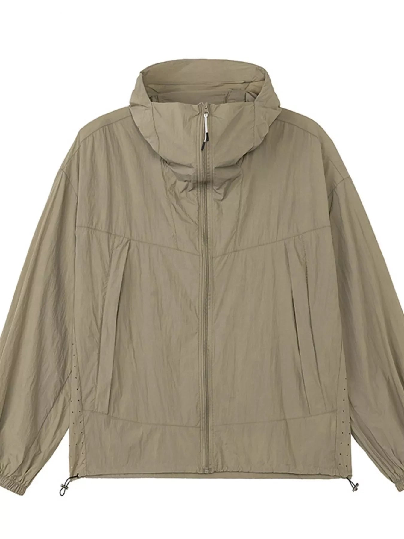 Men's Plus Size Lightweight Hooded Windbreaker Jacket