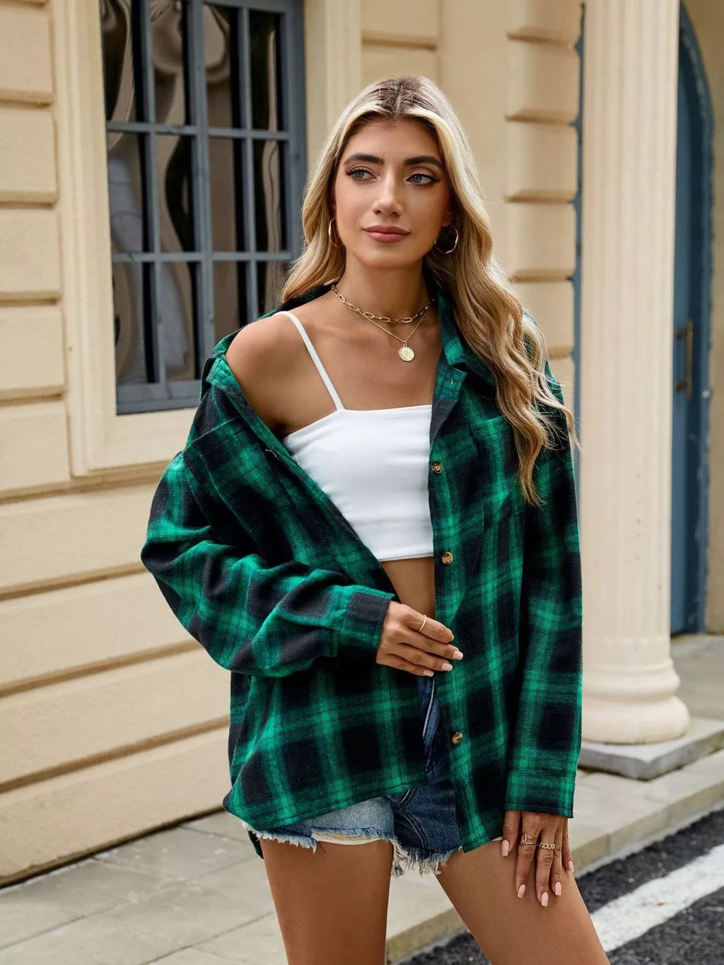 Plaid Button Up Shirt