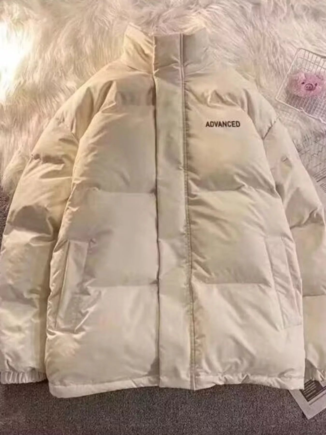 Men's Plus Size Zip Up Padded Winter Coat