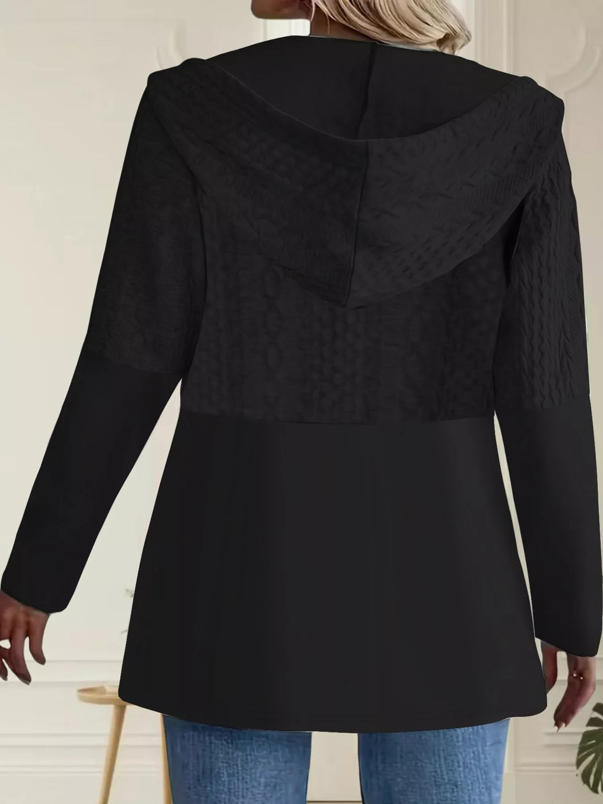 Full Size Hooded Zip-Up Jacket Plus Size