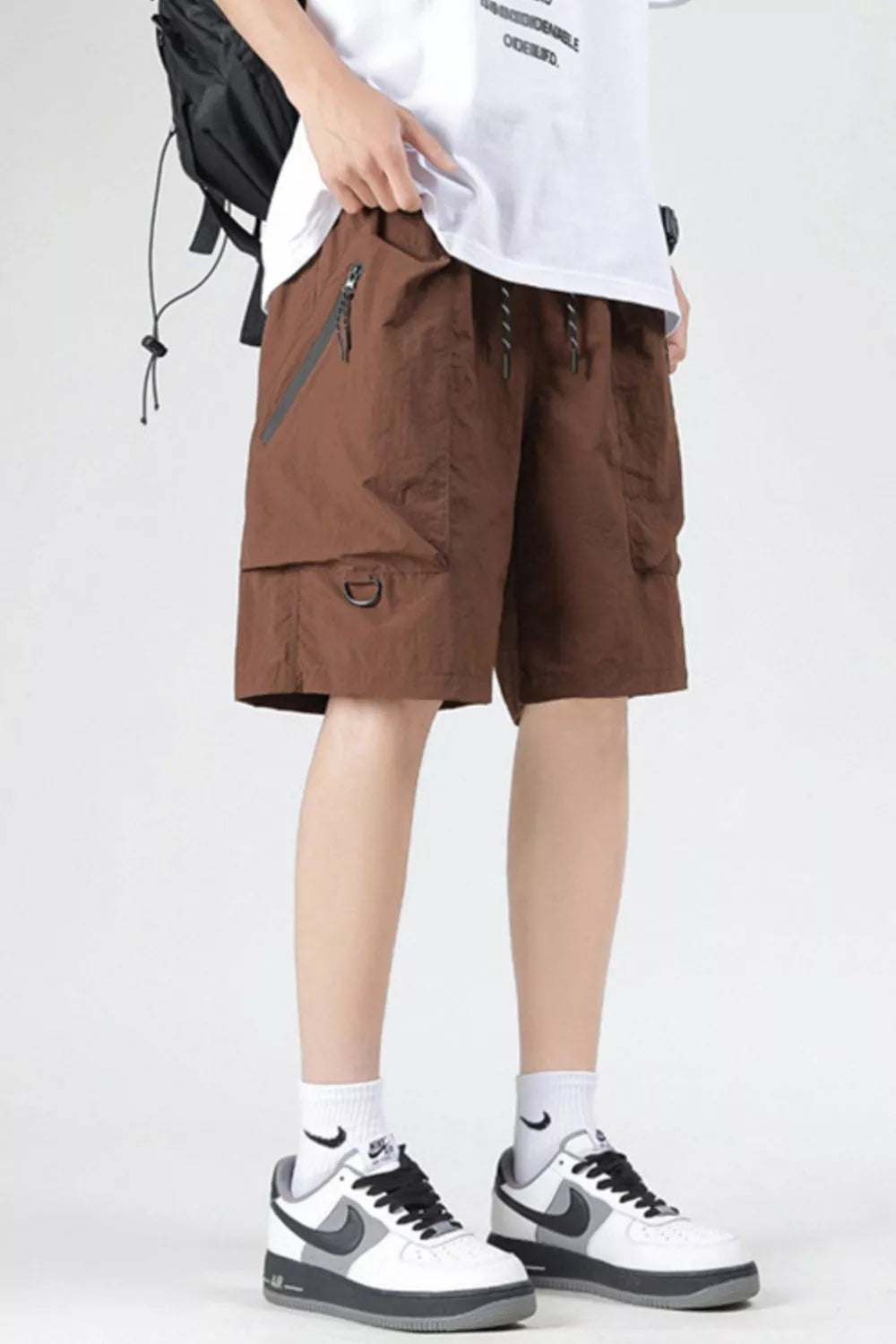 Men's Plus Size Cargo Pocket Relaxed Fit Shorts