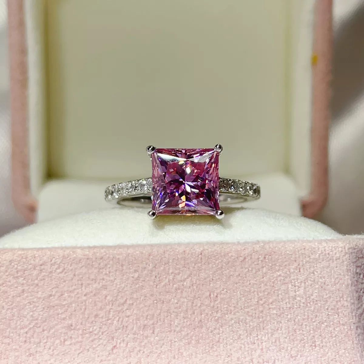 2 Carat 925 Sterling Silver Moissanite Ring