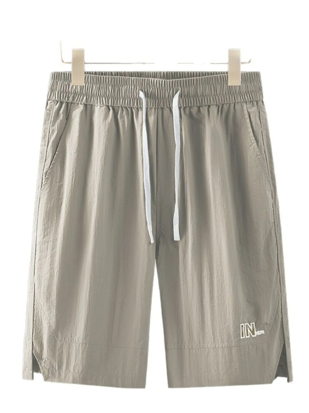 Men's Plus Size Drawstring Basketball Shorts with Side Pockets