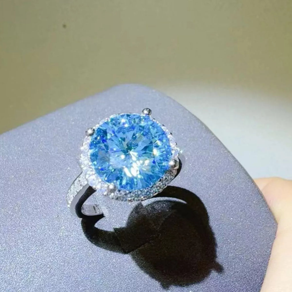 1 Carat 925 Sterling Silver Moissanite Ring