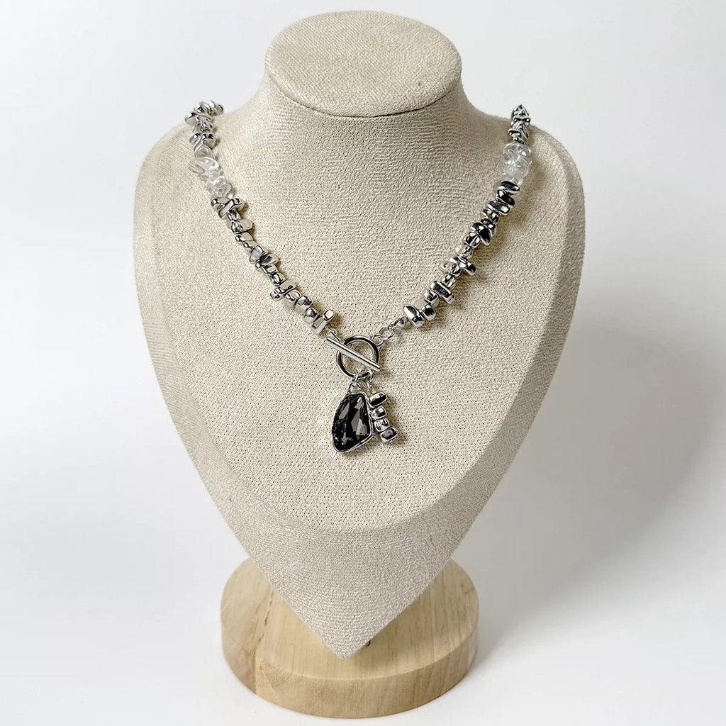 Chunky Gemstone Pendant Necklace