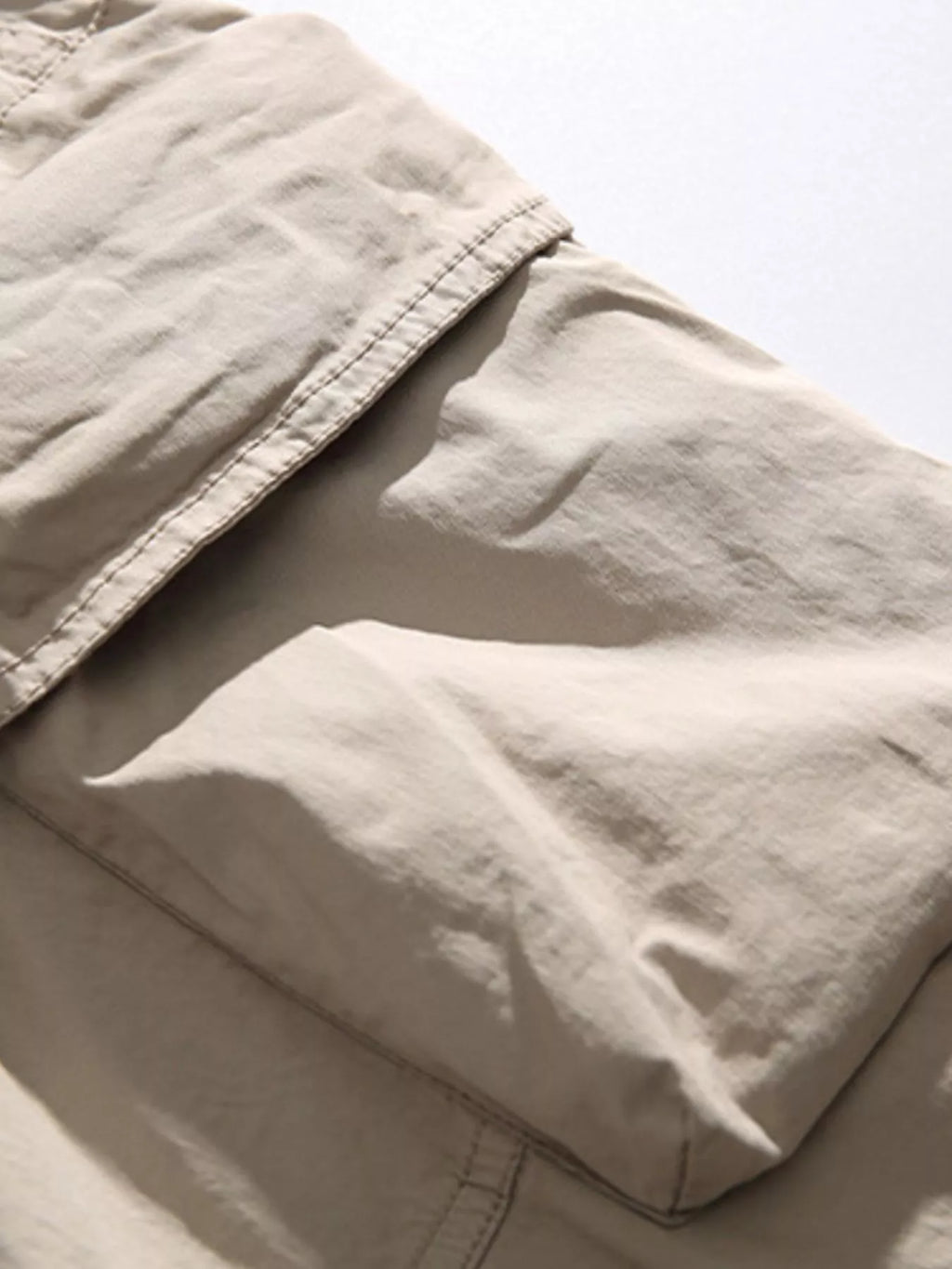 Men's Full Size Multiple Pockets Pants Set Plus Size