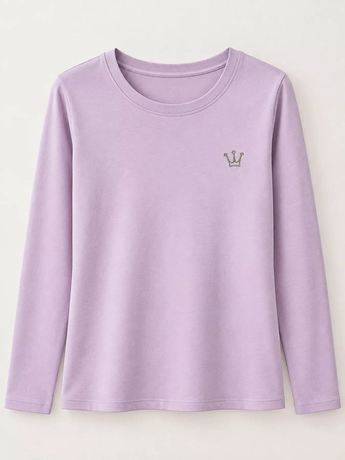 Full Size Crown Long Sleeve T-Shirt Plus Size