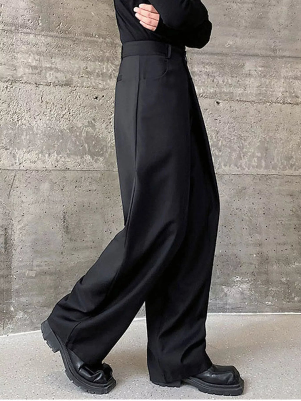 Men's Wide Leg Dress Pants