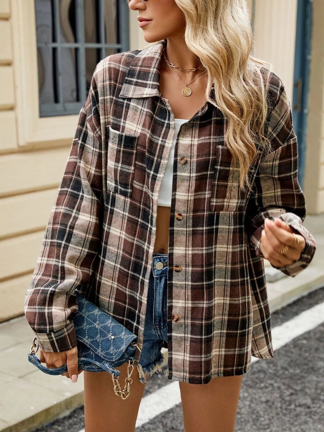 Plaid Button Up Shirt