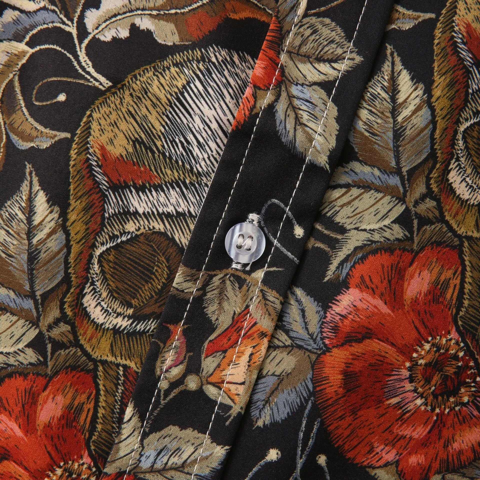 Printed Short Sleeve Casual Shirt