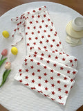 Casual Star-Print Drawstring Pants