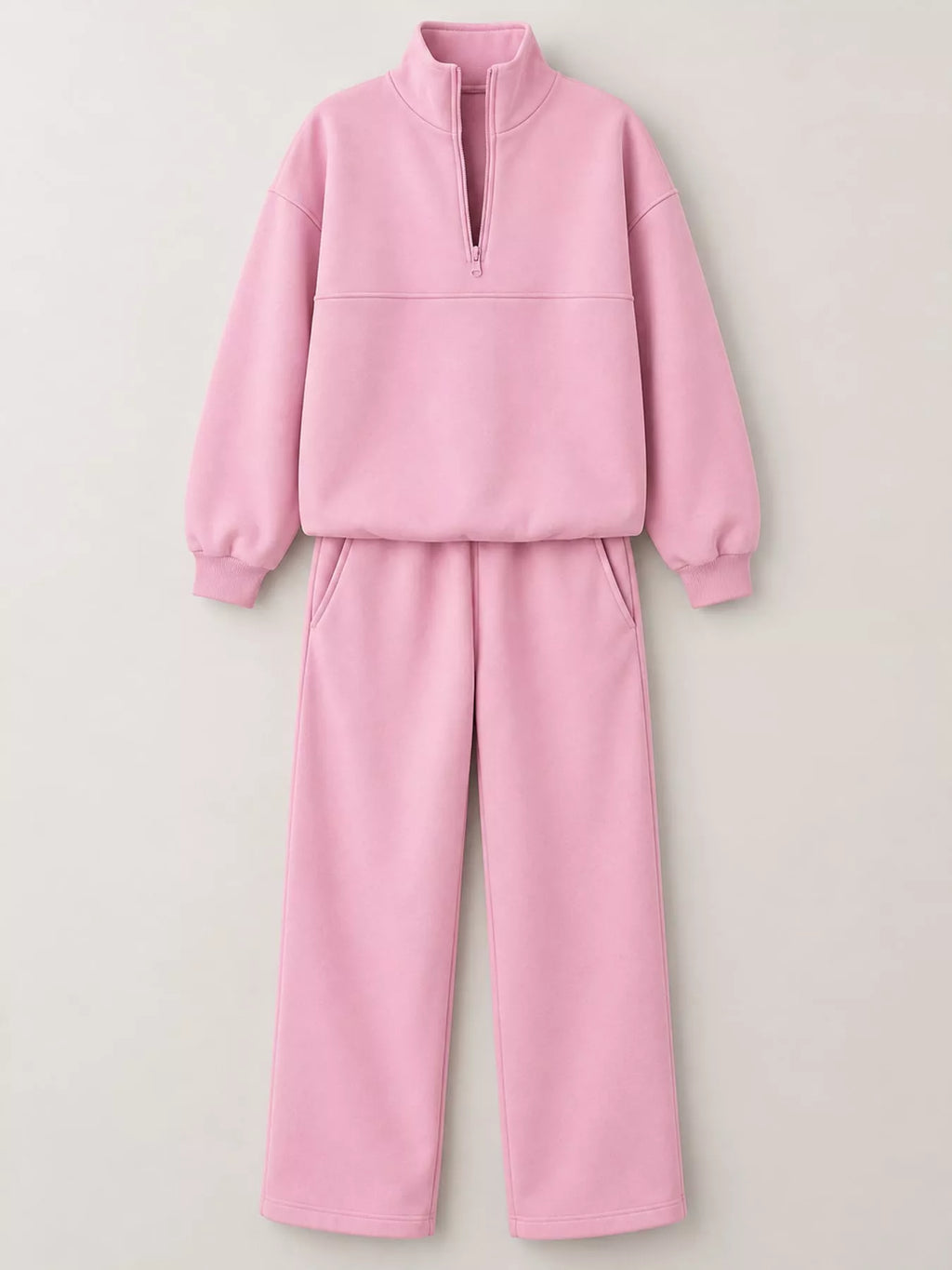 Half-Zip Sweatshirt and Joggers Set