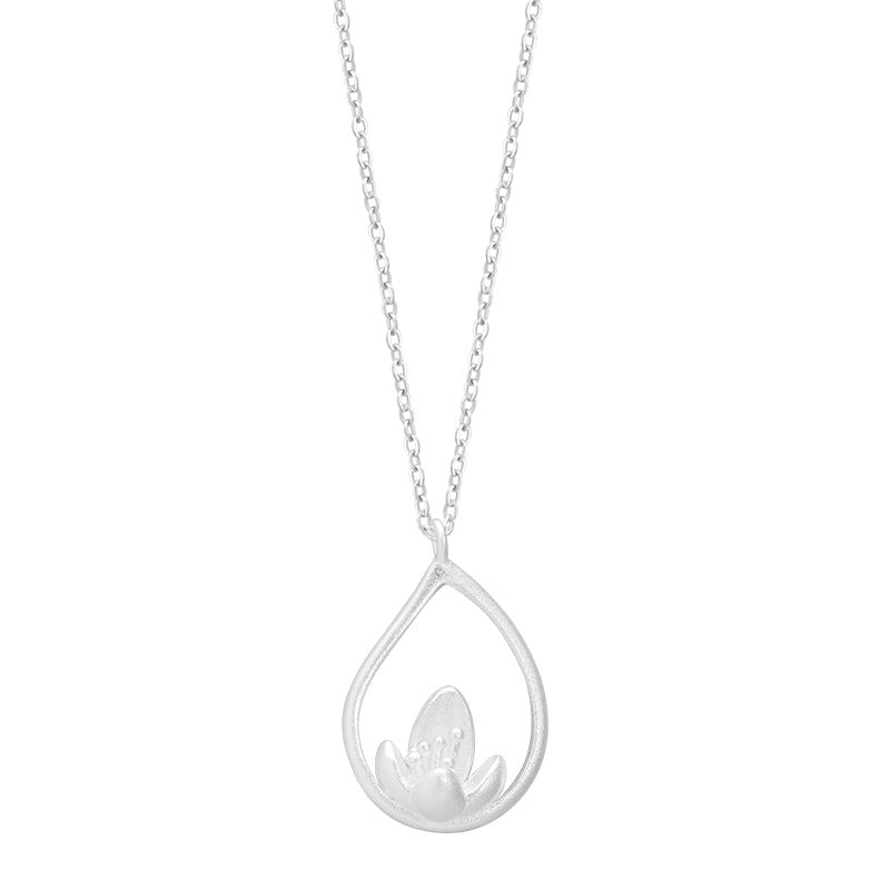 Women's Creative Niche Design Lotus Necklace