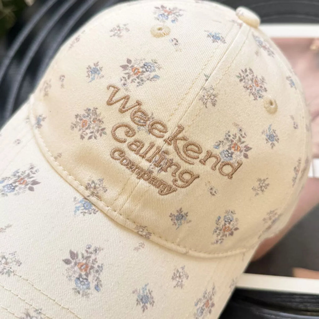 Floral Print Baseball Cap