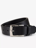Classic Leather Belt with Buckle