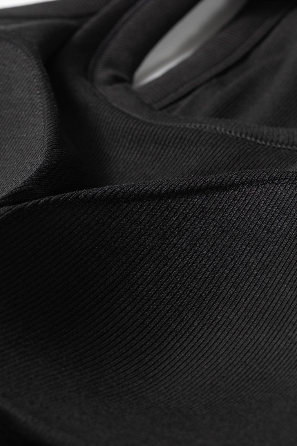 Dark Khaki Slim Ribbed Padded Tank Top
