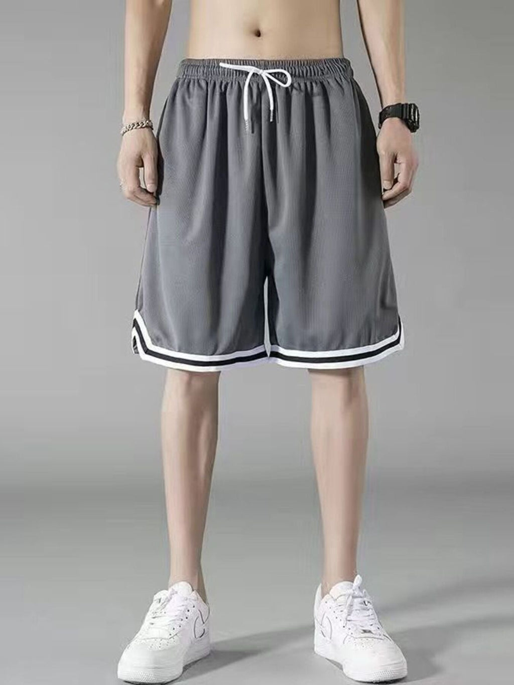 Men's Plus Size Drawstring Shorts