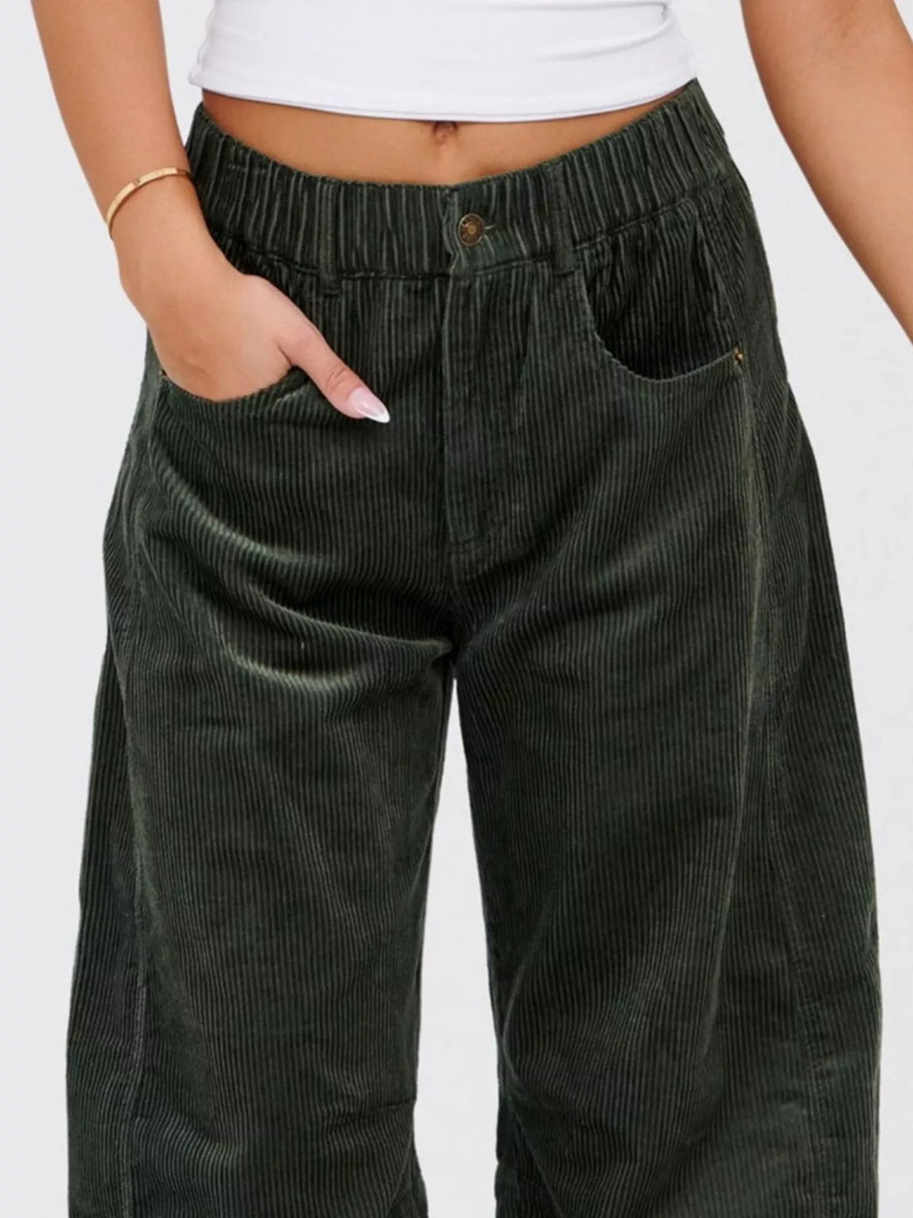 Corduroy Wide Leg Pants