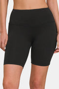 High Waist Moisture-Wicking Active Shorts