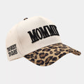 Leopard Embroidered Slogan Baseball Cap