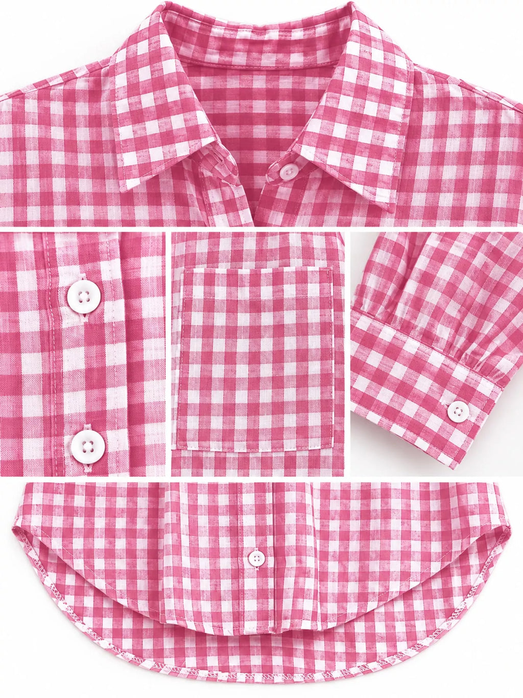Plus Size Plaid Button-Down Long Sleeve Shirt
