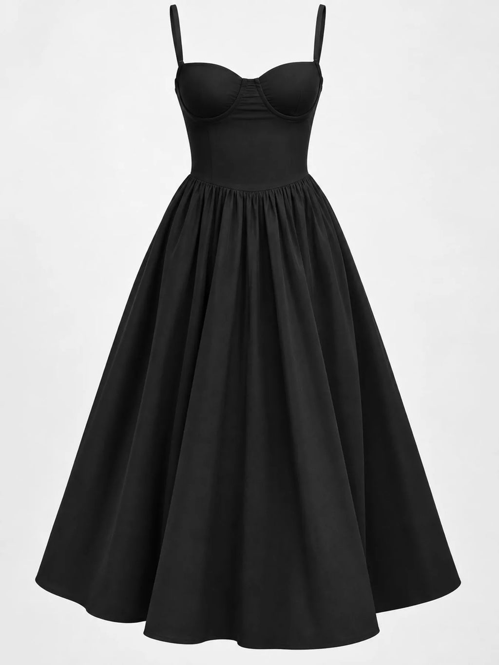 Sweetheart Neck Midi Cami Dress