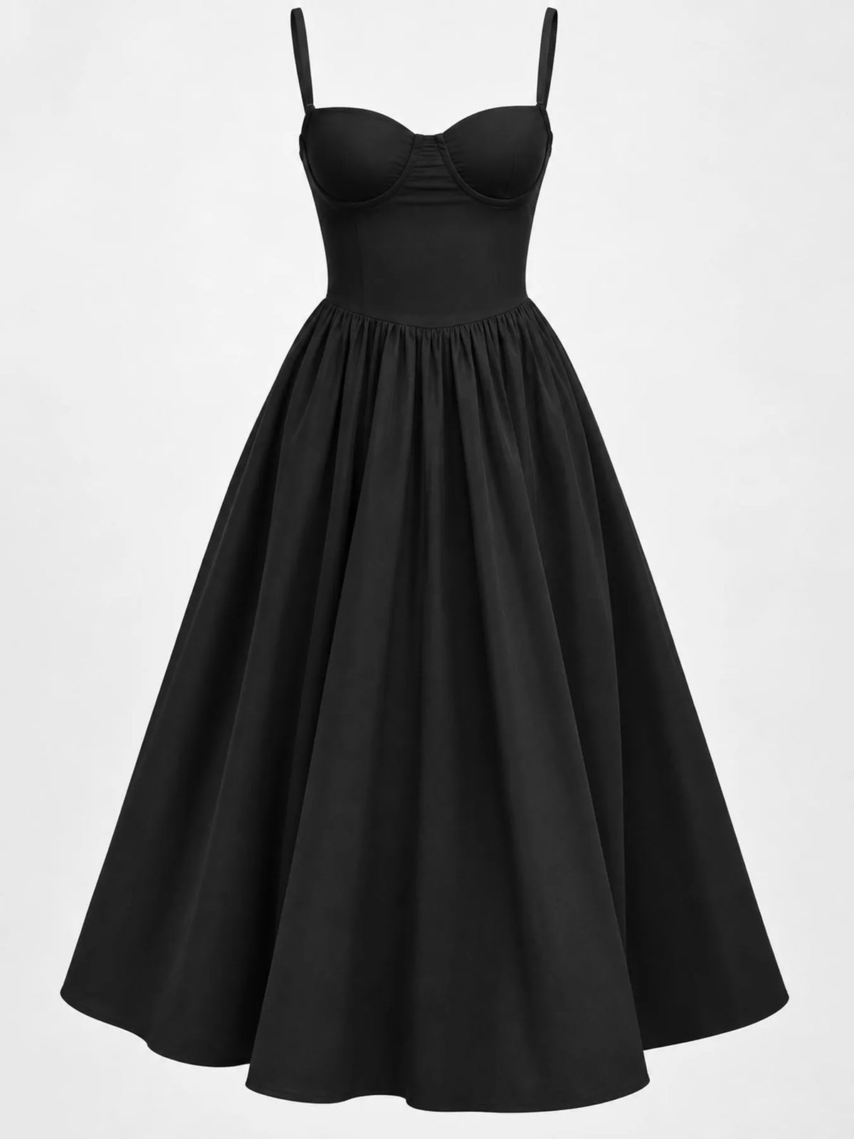 Sweetheart Neck Midi Cami Dress