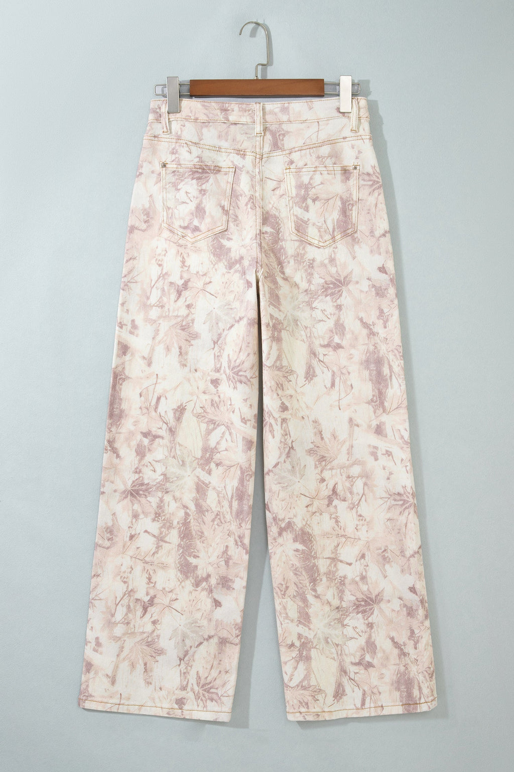 Khaki Woodland Camo Tummy Control Denim Wide Leg Jeans