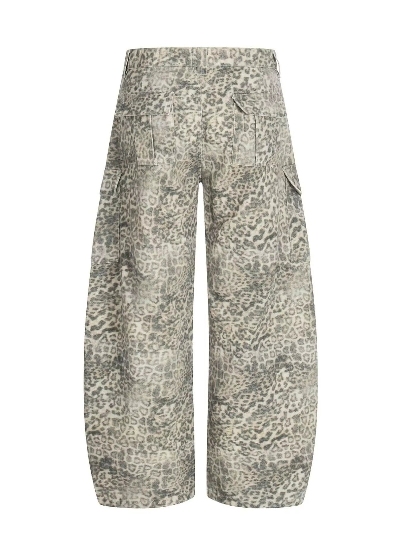 Men's Leopard Print Cargo Pants