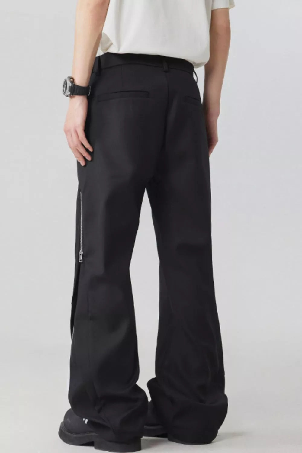 Men's Plus Size Side Stripe Wide Leg Pants