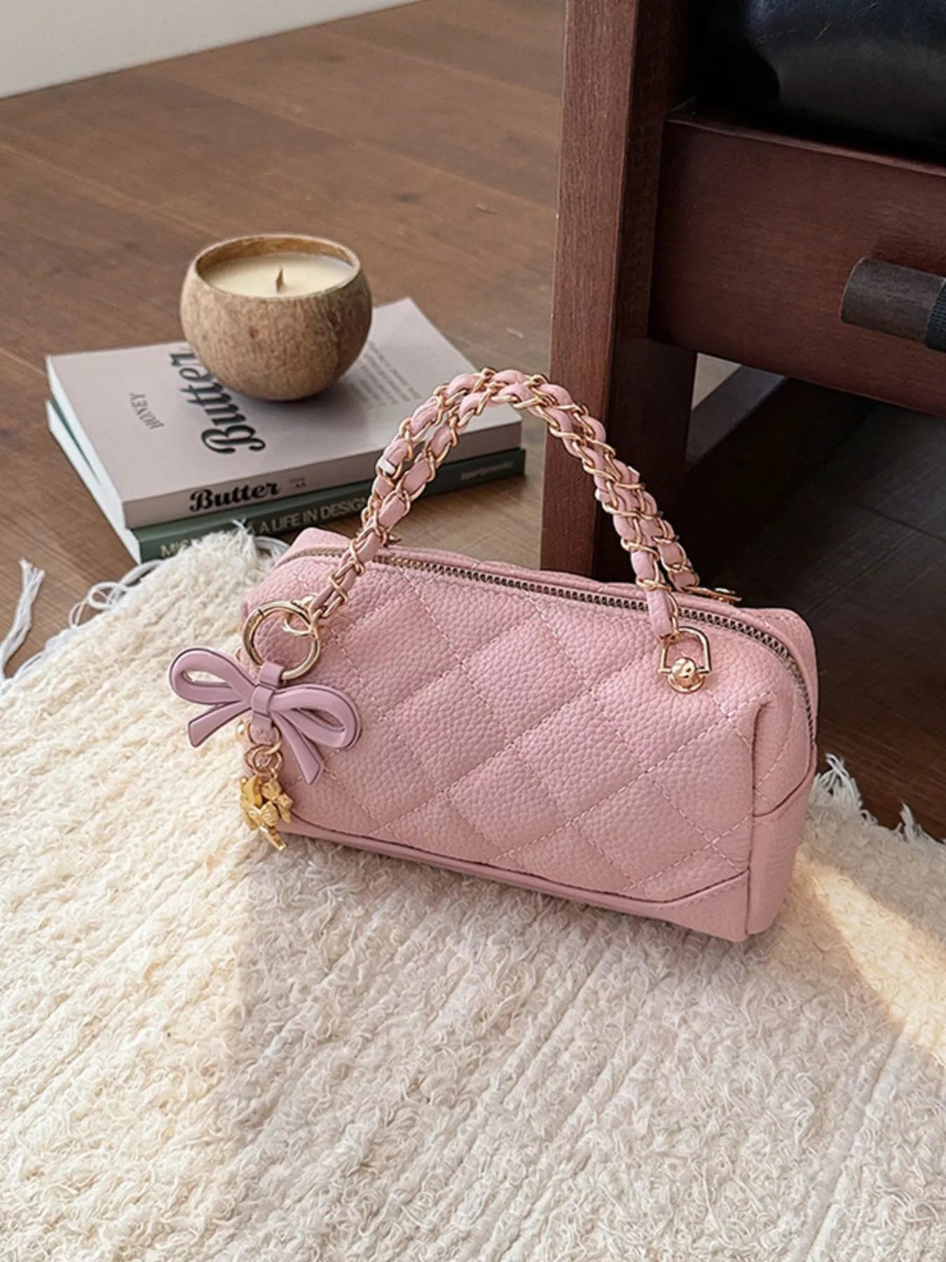 Quilted Chain Crossbody Bag