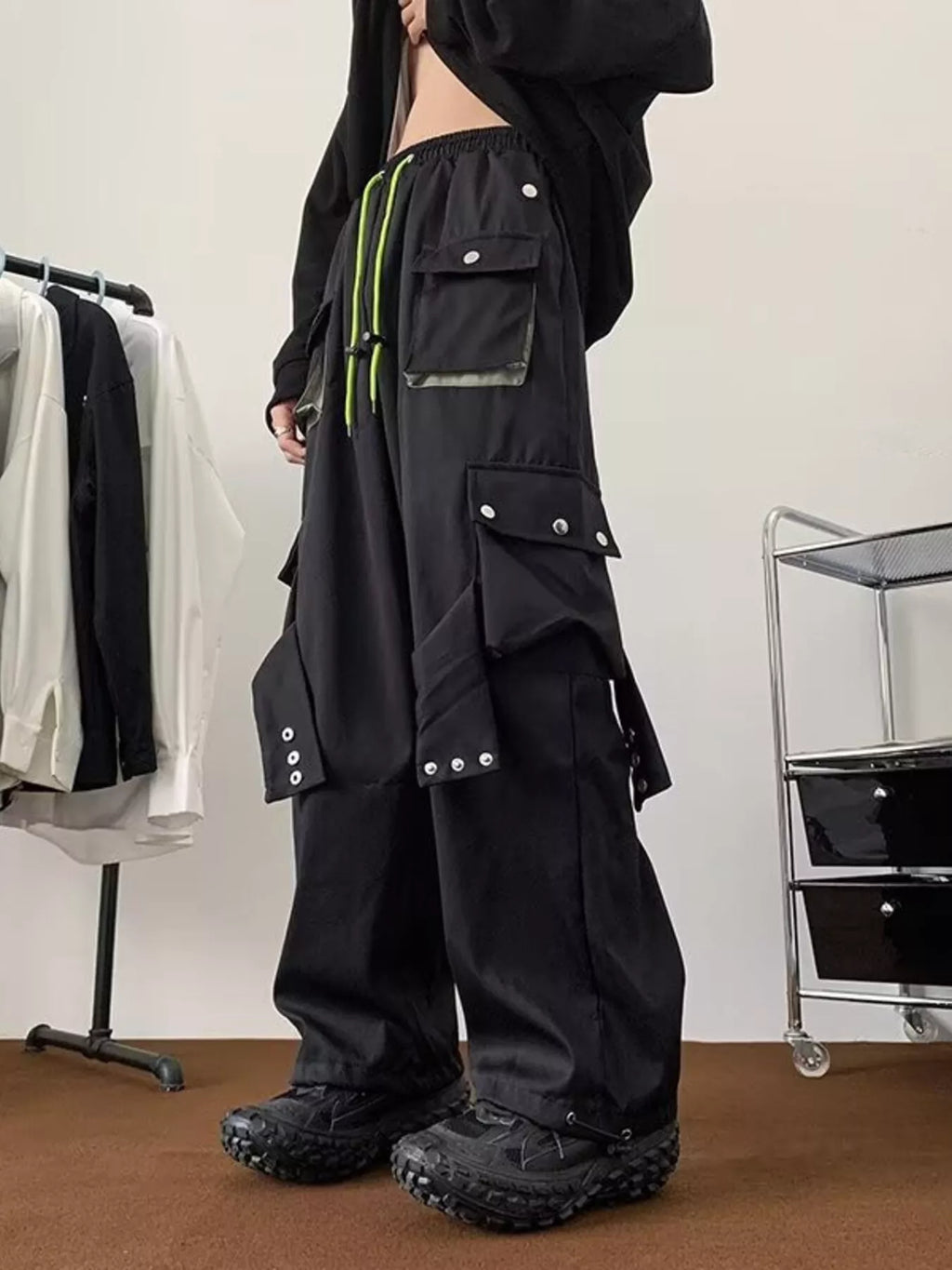 Men's Plus Size Multi-Pocket Relaxed Fit Cargo Pants
