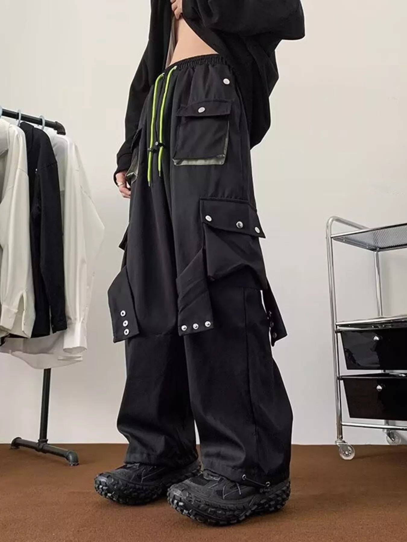 Men's Plus Size Multi-Pocket Relaxed Fit Cargo Pants