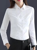 Full Size Classic Slim-Fit Button-Down Shirt Plus Size
