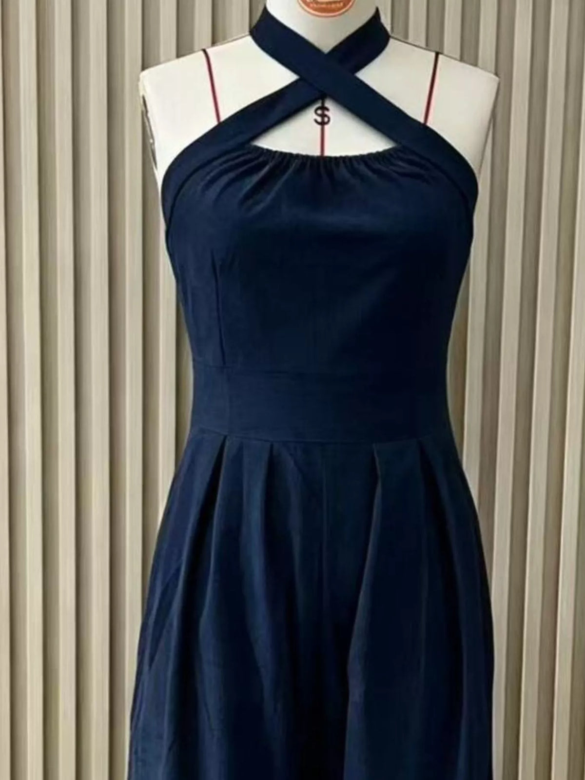 Full Size Halter Neck Wide-Leg Jumpsuit Plus Size