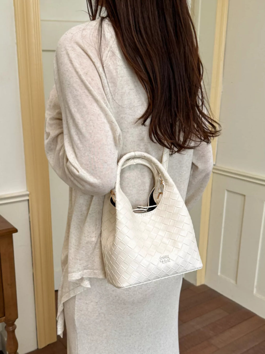 Woven Leather Crossbody Bag