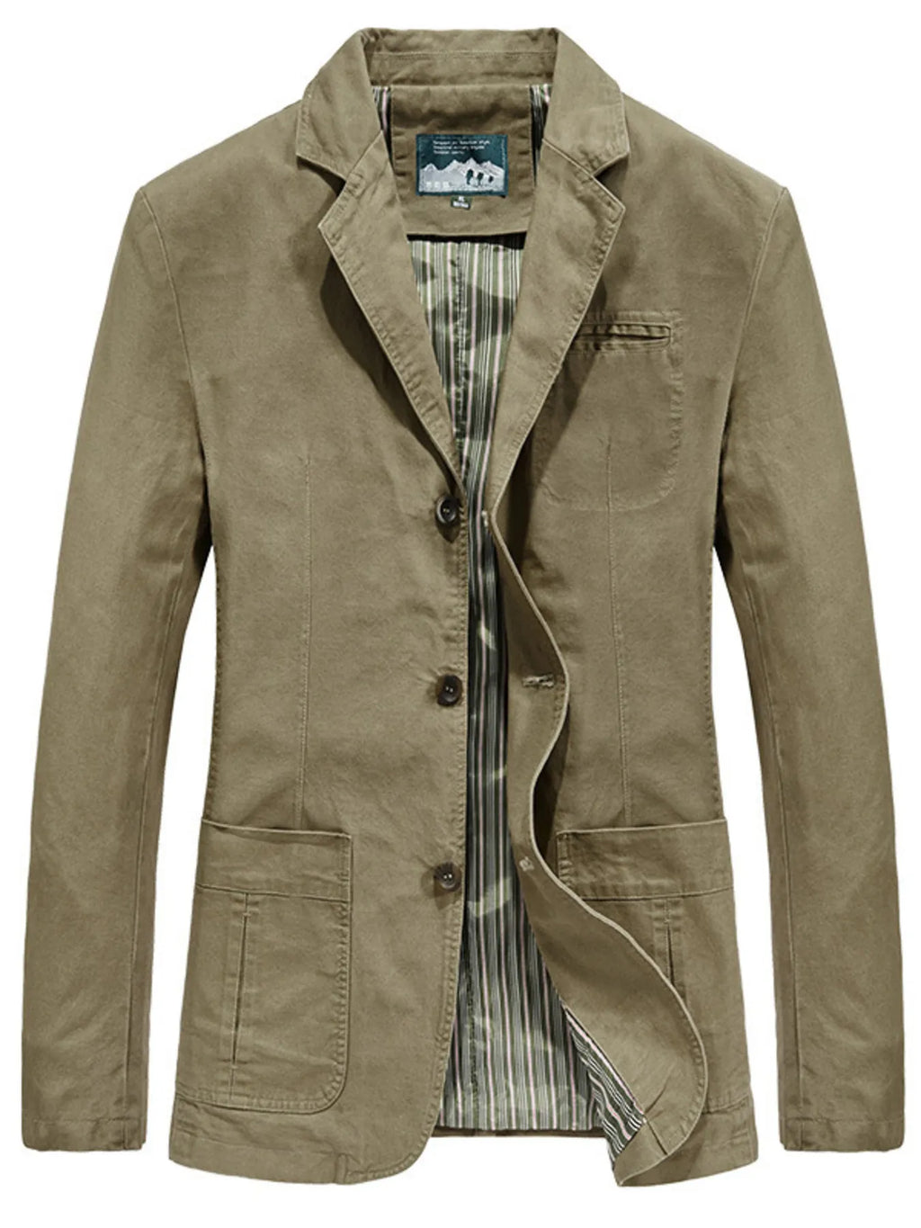 Men's Plus Size Casual Button Up Slim Fit Blazer