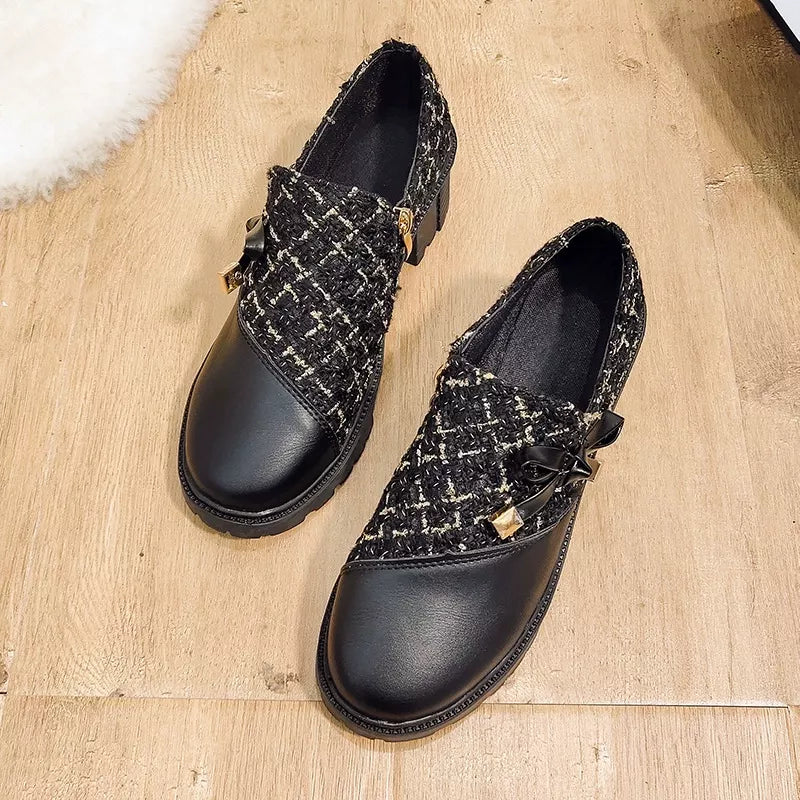 Round Toe Block Heels Boots