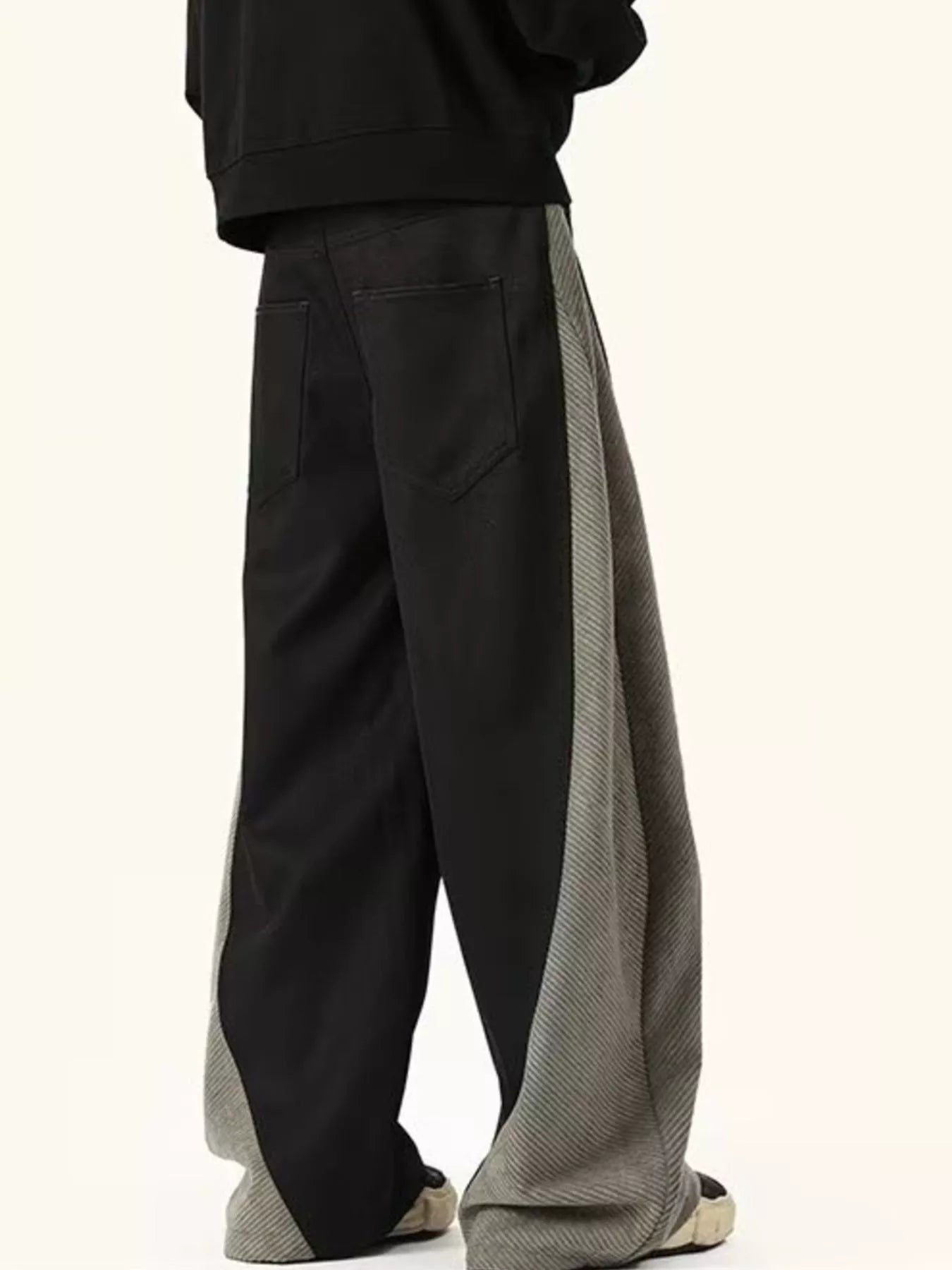 Men's Plus Size Contrast Relaxed Fit Pants