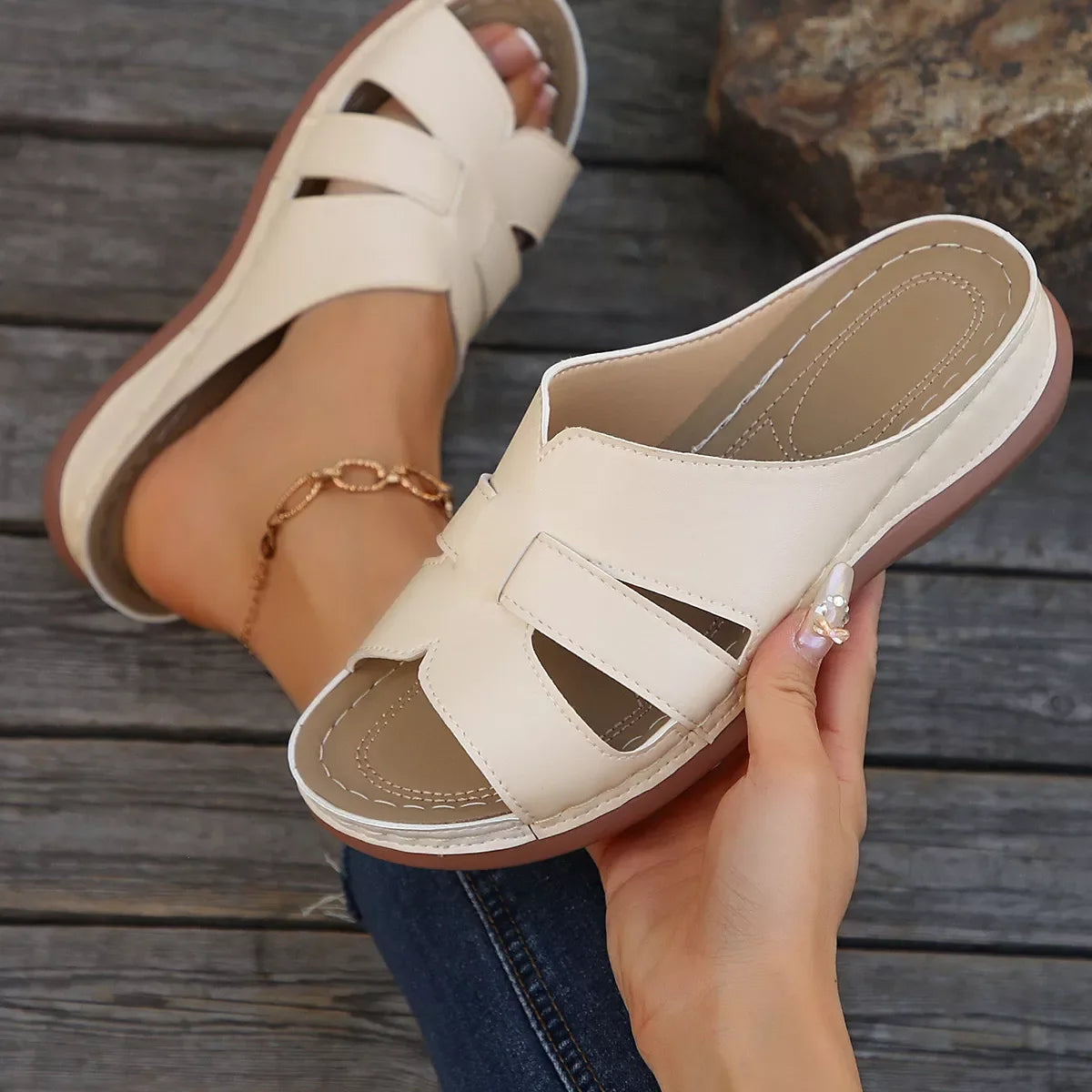 Open Toe Wedge Sandals