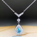 925 Sterling Silver Teardrop Pendant Necklace