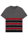 Men's Ribbed Short Sleeve Knit Top