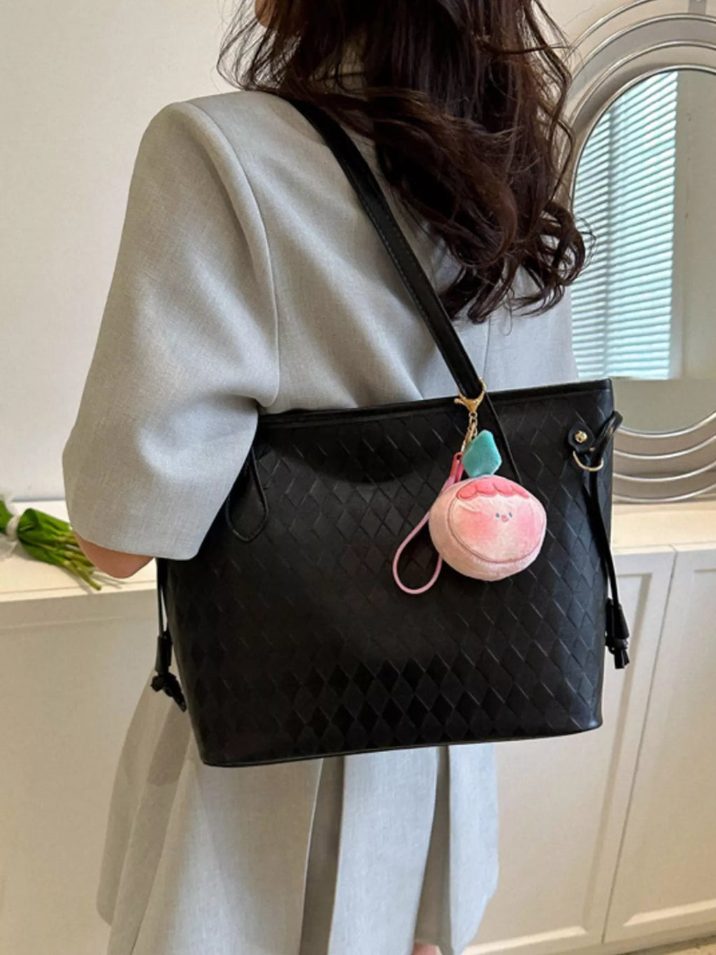 Woven Pattern Tote Bag