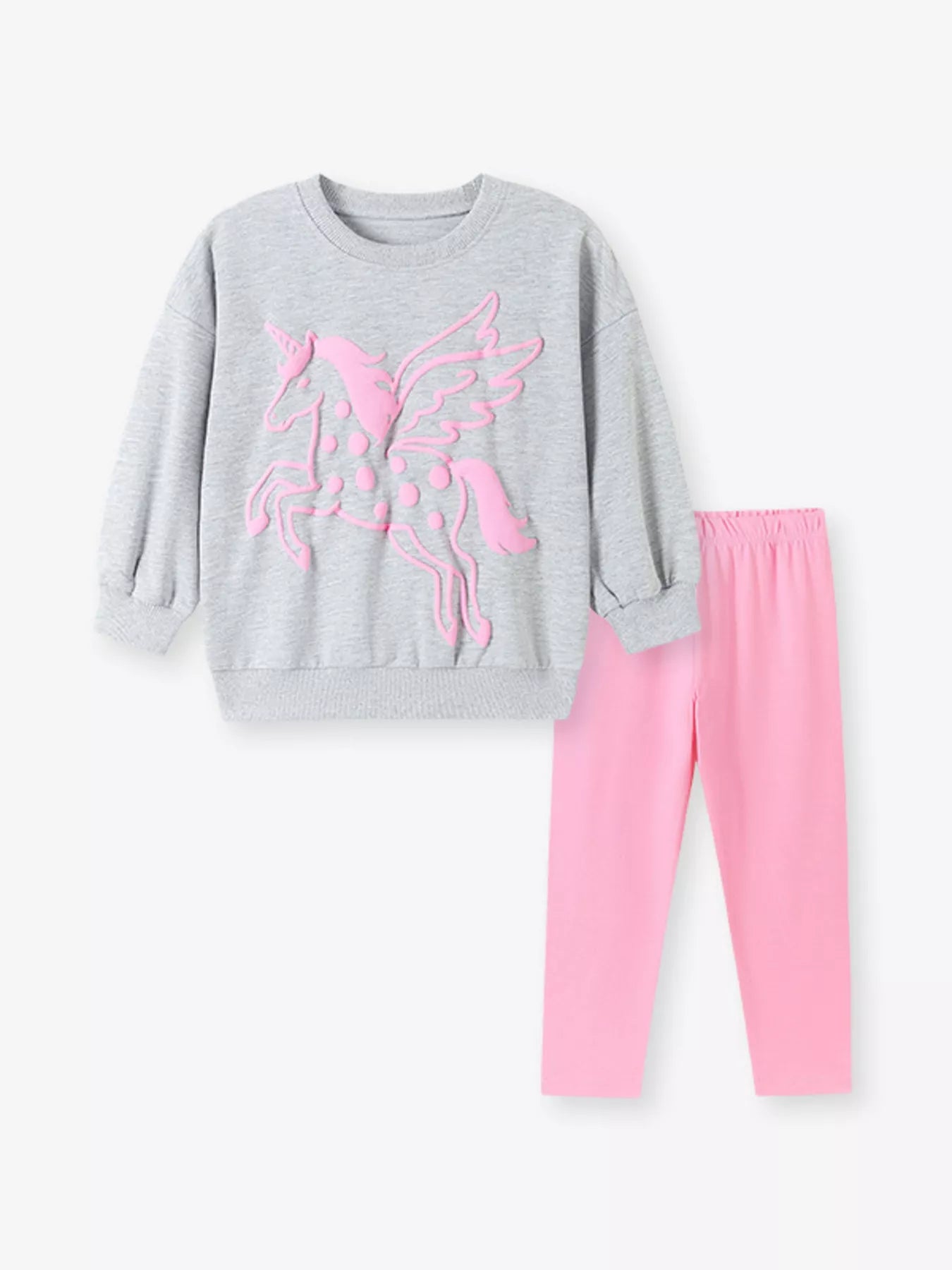 Children's Unicorn Graphic Sweatshirt and Leggings Set