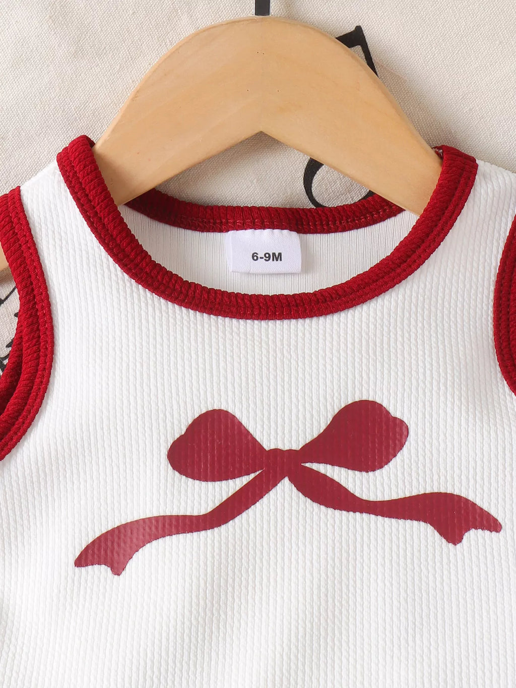 Children's Ribbed Bow Tank Top and Pants Set