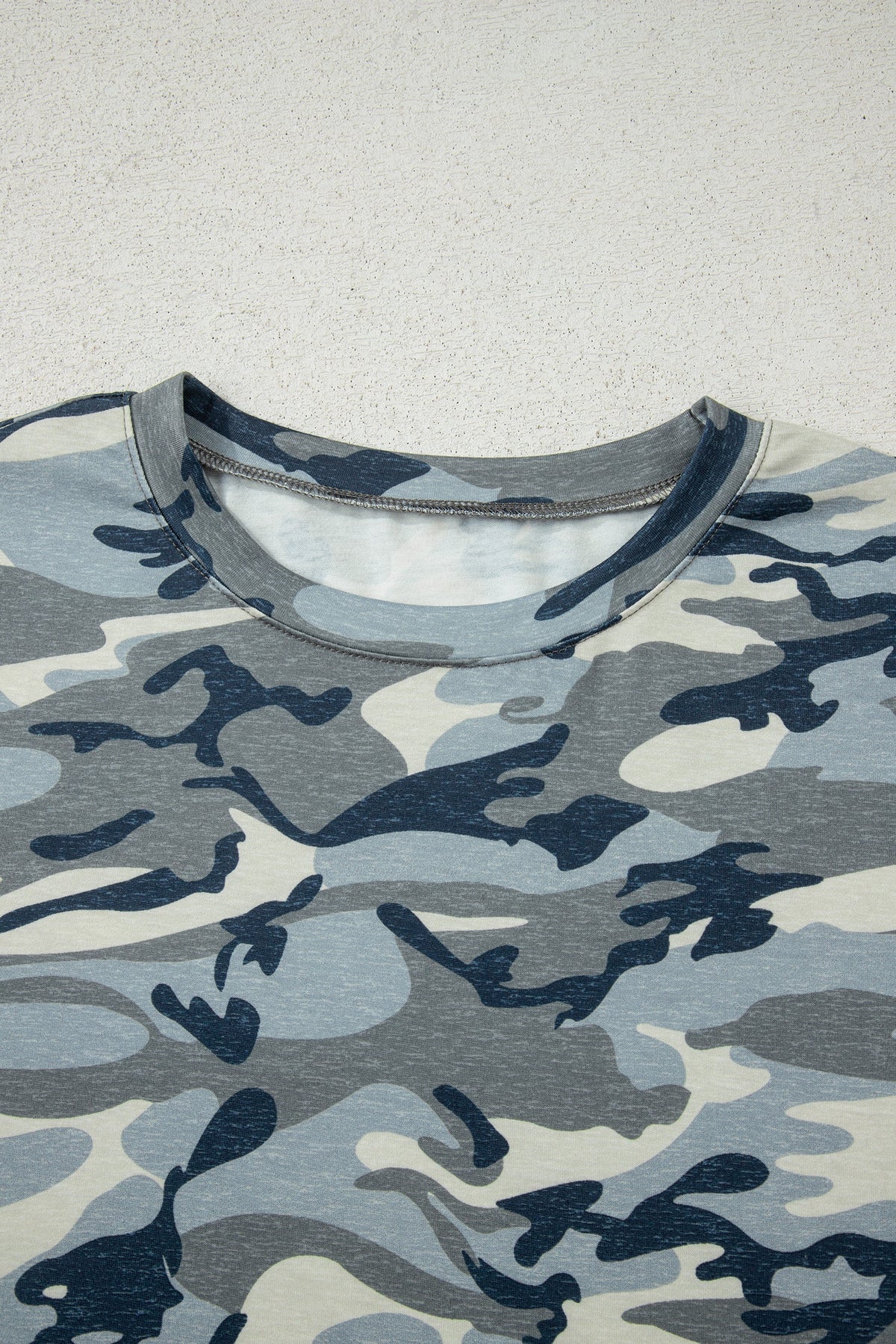 Camo Short Sleeve Crew Neck T-Shirt